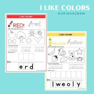 I like colors printable worksheet