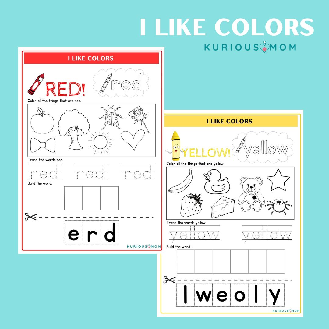 I like colors printable worksheet