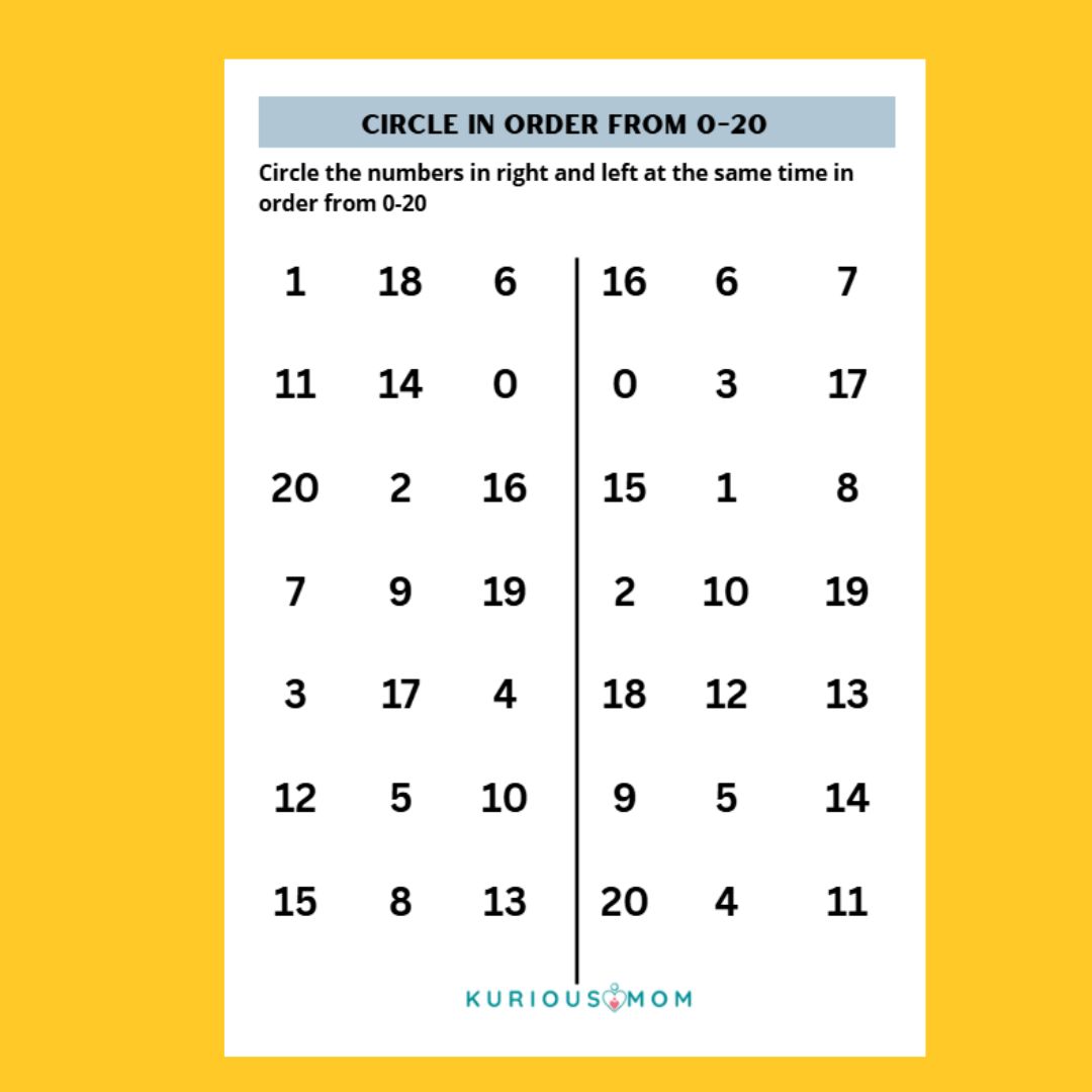 Brain gym for kids printable worksheet - Image 3