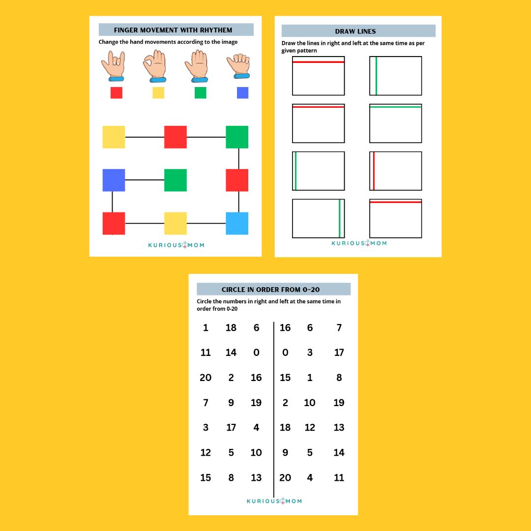 Brain gym for kids printable worksheet - Image 5