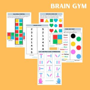 Brain gym printable worksheet