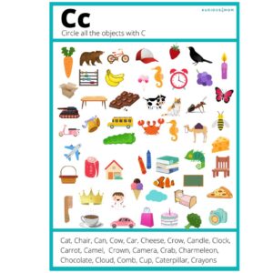 I Spy Alphabet printable Downloadable Printable worksheet