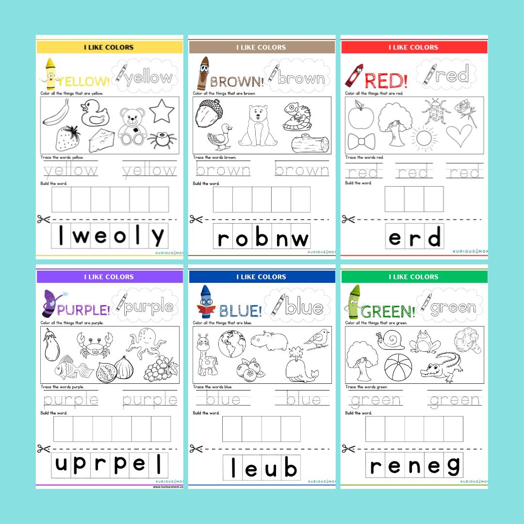 I like colors printable worksheet - Image 3