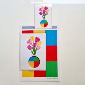 Colour the vase activity 3+yr KMACT053