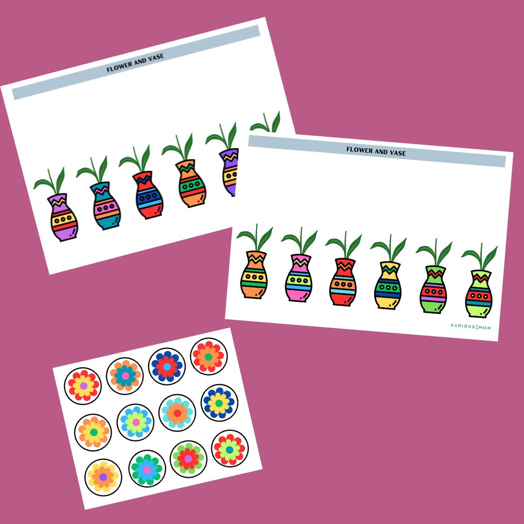 Flower and vase Activity worksheet - Image 2