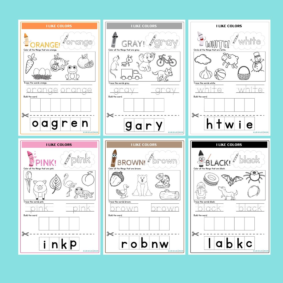 I like colors printable worksheet - Image 2