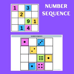 Number sequence printable Activity worksheet