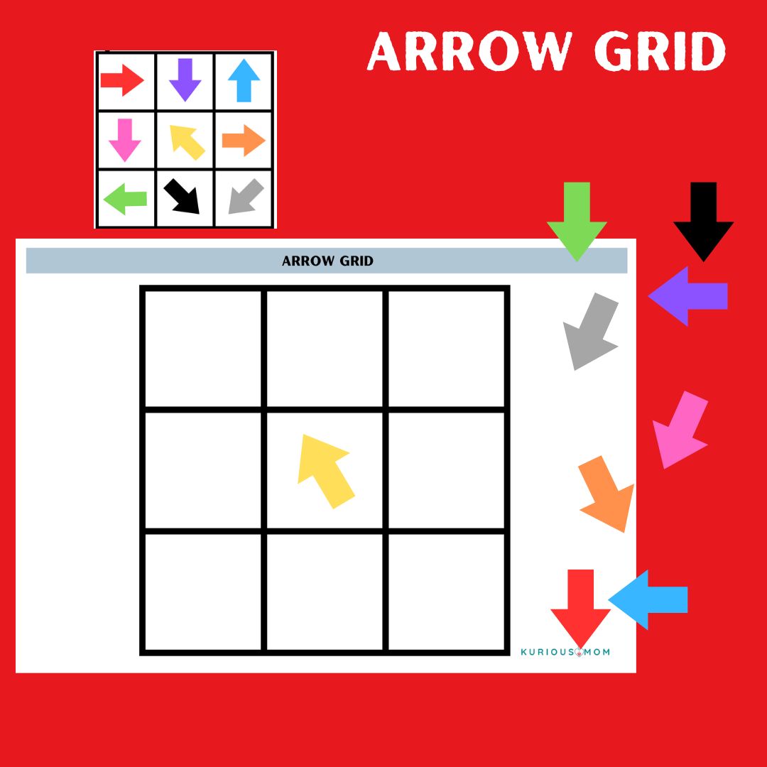 Arrow Grid Activity printable worksheet - Image 2
