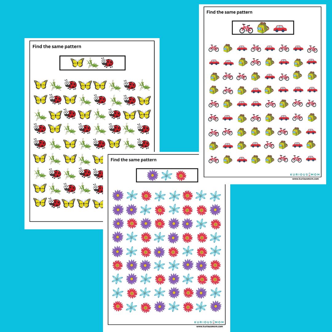 Find the Same Pattern printable worksheet - Image 2