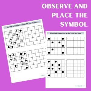 Observe and Place the Symbol printable worksheet