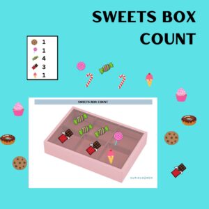 Sweets box count Activity worksheet