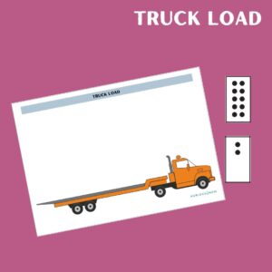 Truck load counting Activity printable worksheet
