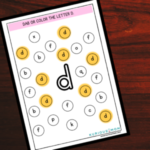 Dab or colour small Alphabet Downloadable Printable Worksheet
