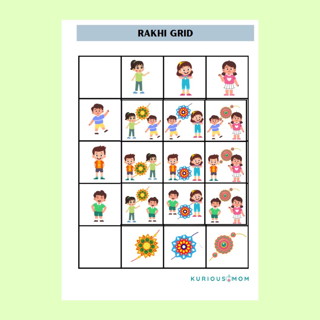 Rakhi grid Printable worksheet - Image 2