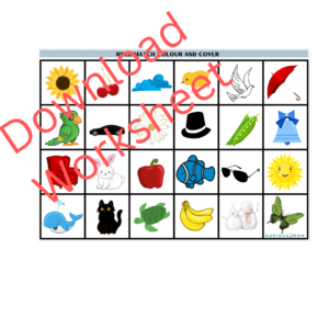 Colour Game Downloadable Printable worksheet