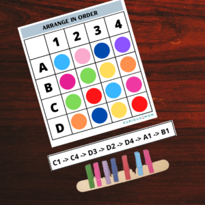 Arrange pegpins in order KMACT017