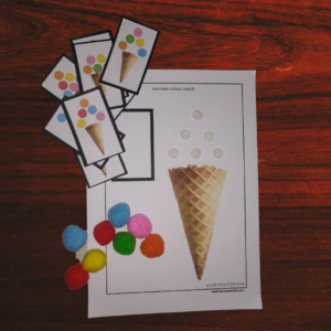 Ice-cream scoop colour Activity Kit KMACT009