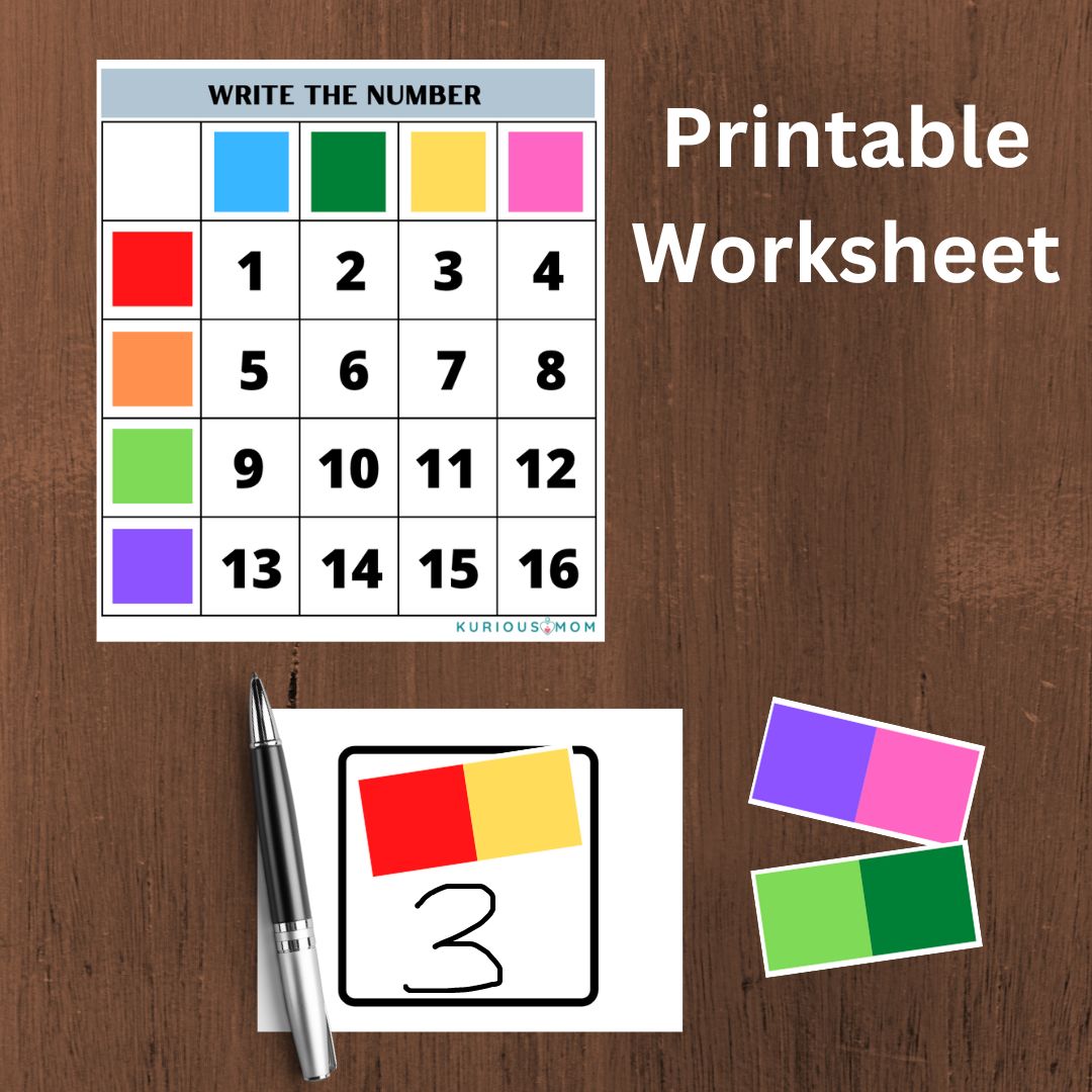 Write the number Downloadable Printable worksheet