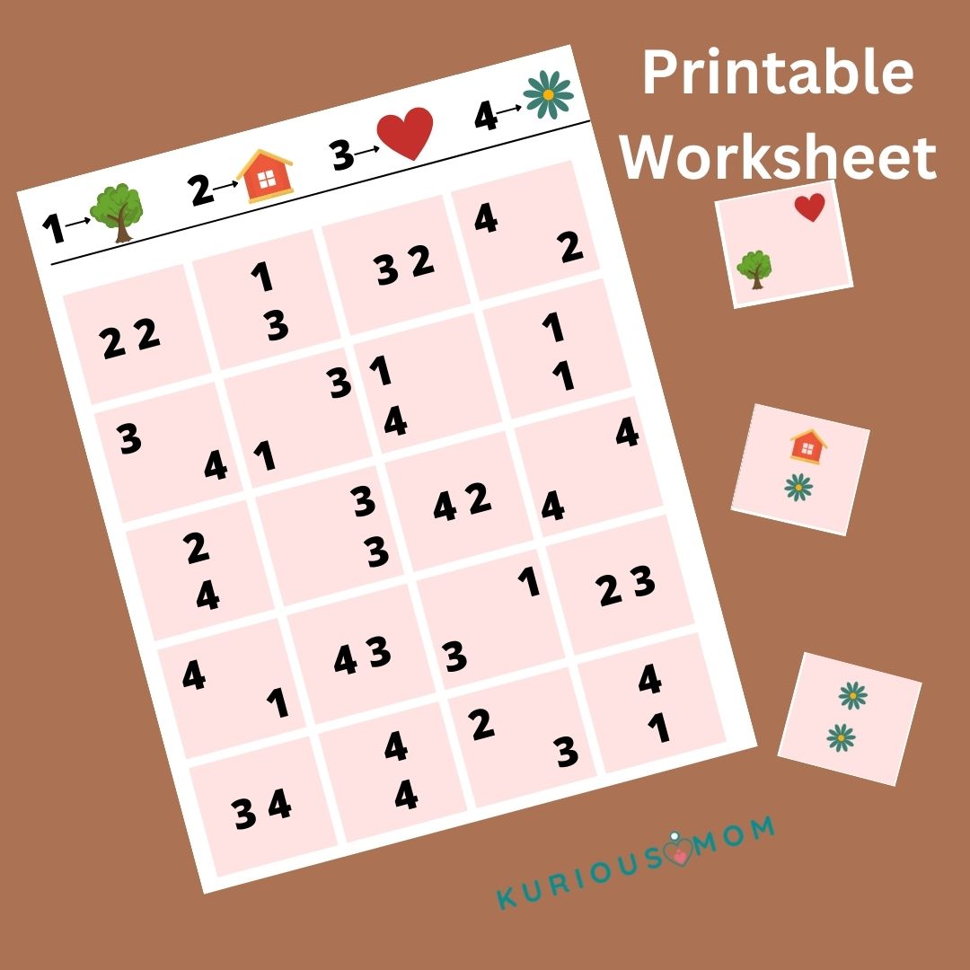 Decode and Match Downloadable Printable worksheet