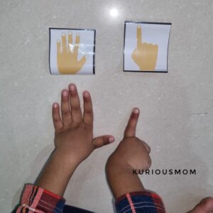 Copy fingers position activity KMACT008