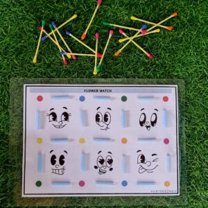 Earbud colour match activity 2.5yr+ kids KMACT026