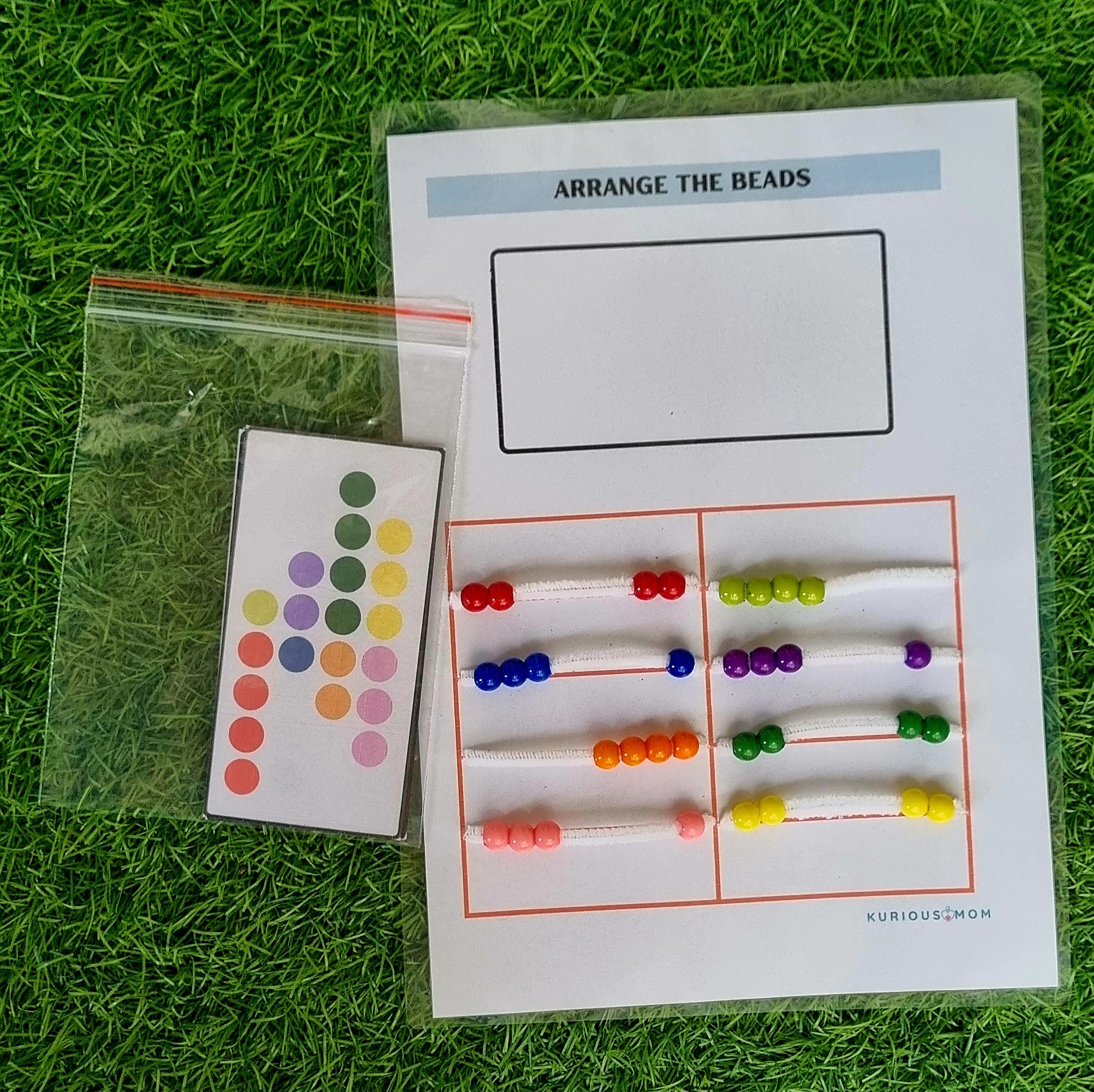 Beads count and copy pattern activity for 3.5yr+ kids KMACT015 - Image 3