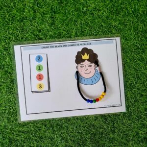 Necklace beads count activity for 3yr+ kids KMACT038