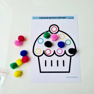 Colour match Cupcake Activity KMACT084