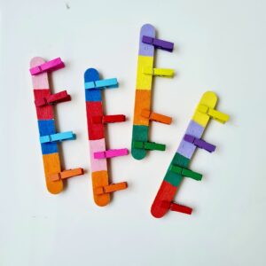 Craftstick & pegpin colour sort Activity KMACT096